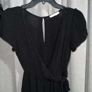 LUSH Ruffle Tie Romper
